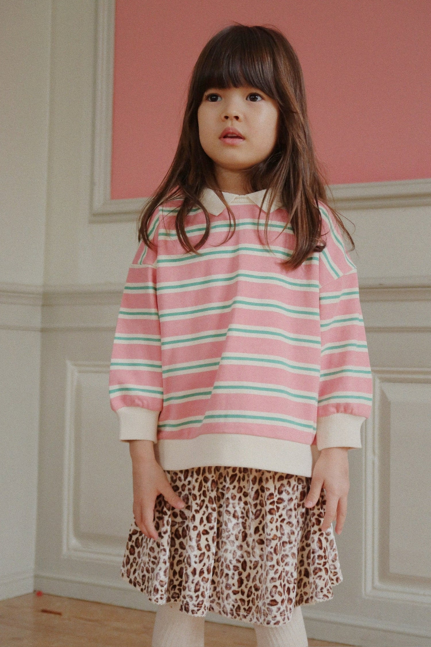 Bluza Spotty Polo - blush bound stripe