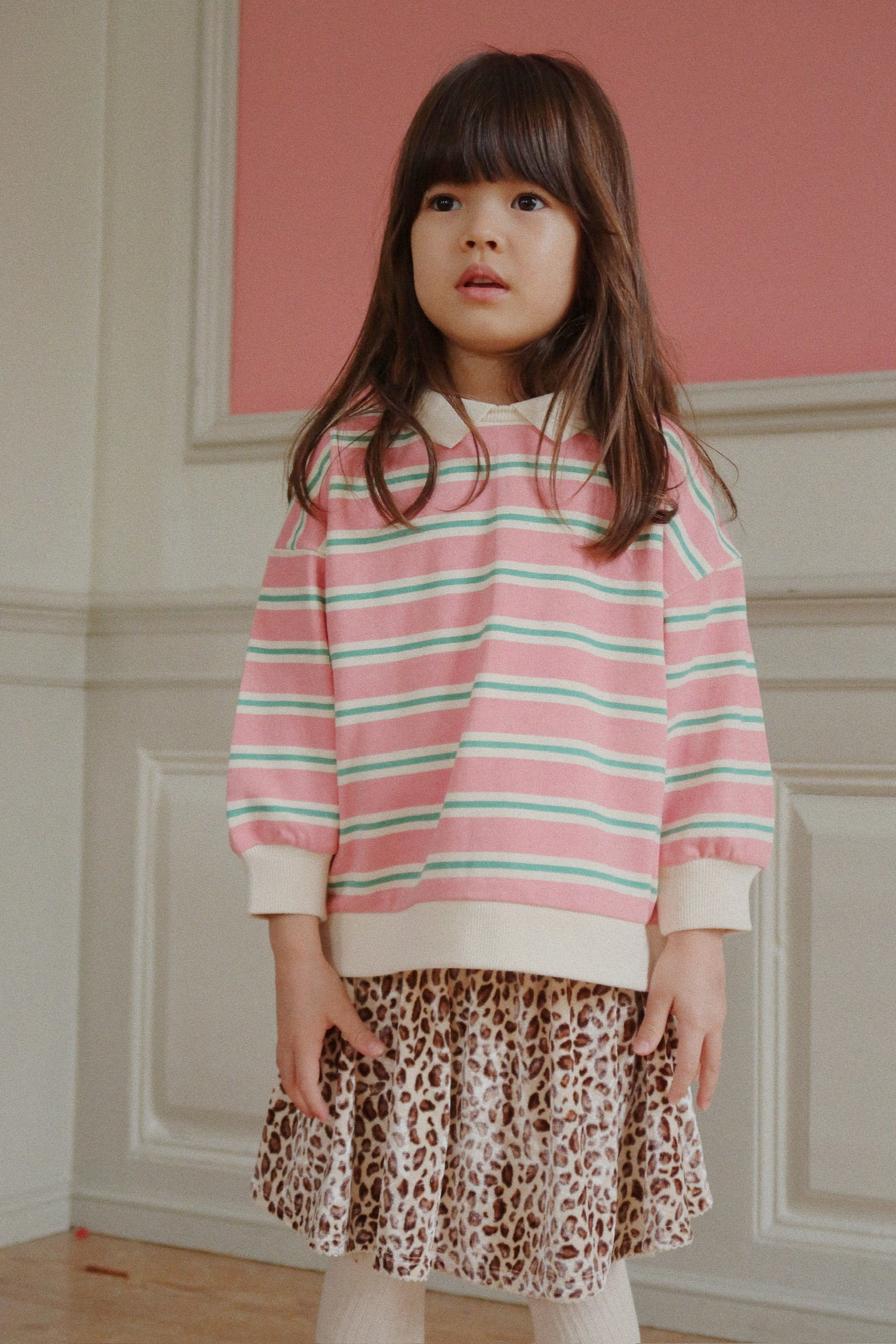 Bluza Spotty Polo - blush bound stripe