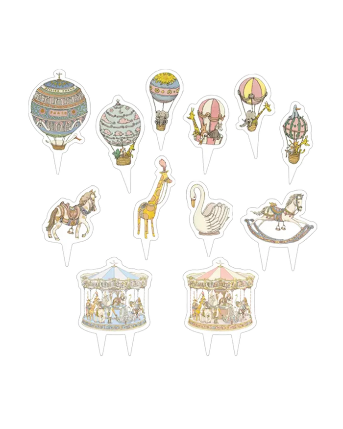 Toppery - Mini Cake Toppers - Atelier Choux Classics - Set of 12