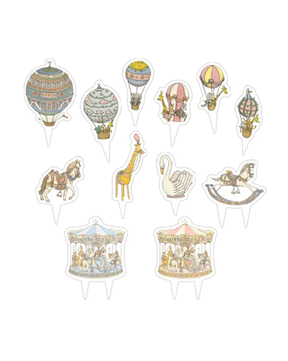 Toppery - Mini Cake Toppers - Atelier Choux Classics - Set of 12