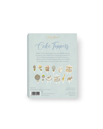 Toppery - Mini Cake Toppers - Atelier Choux Classics - Set of 12