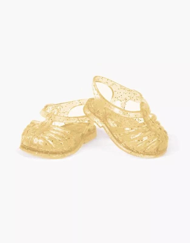Sandały dla lalek “Sun” beach sandals - Gold Glitter - L’enfant