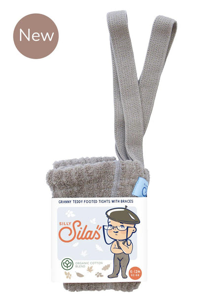 Rajstopy Granny Teddy - Oyster Grey - L’enfant