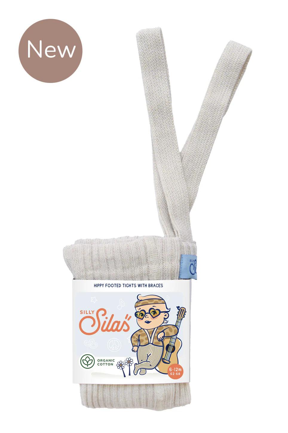 Rajstopy z bawełny organiczne Hippy - Cream Blend - L’enfant