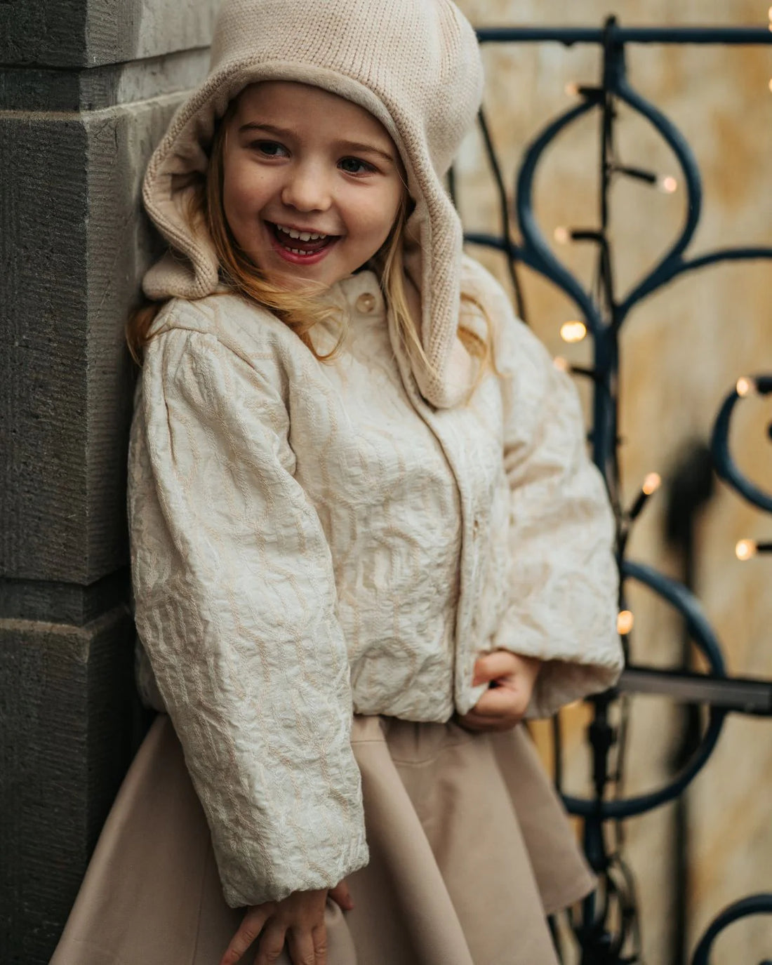 Kurtka Gianne - Soft Taupe Rose Chain