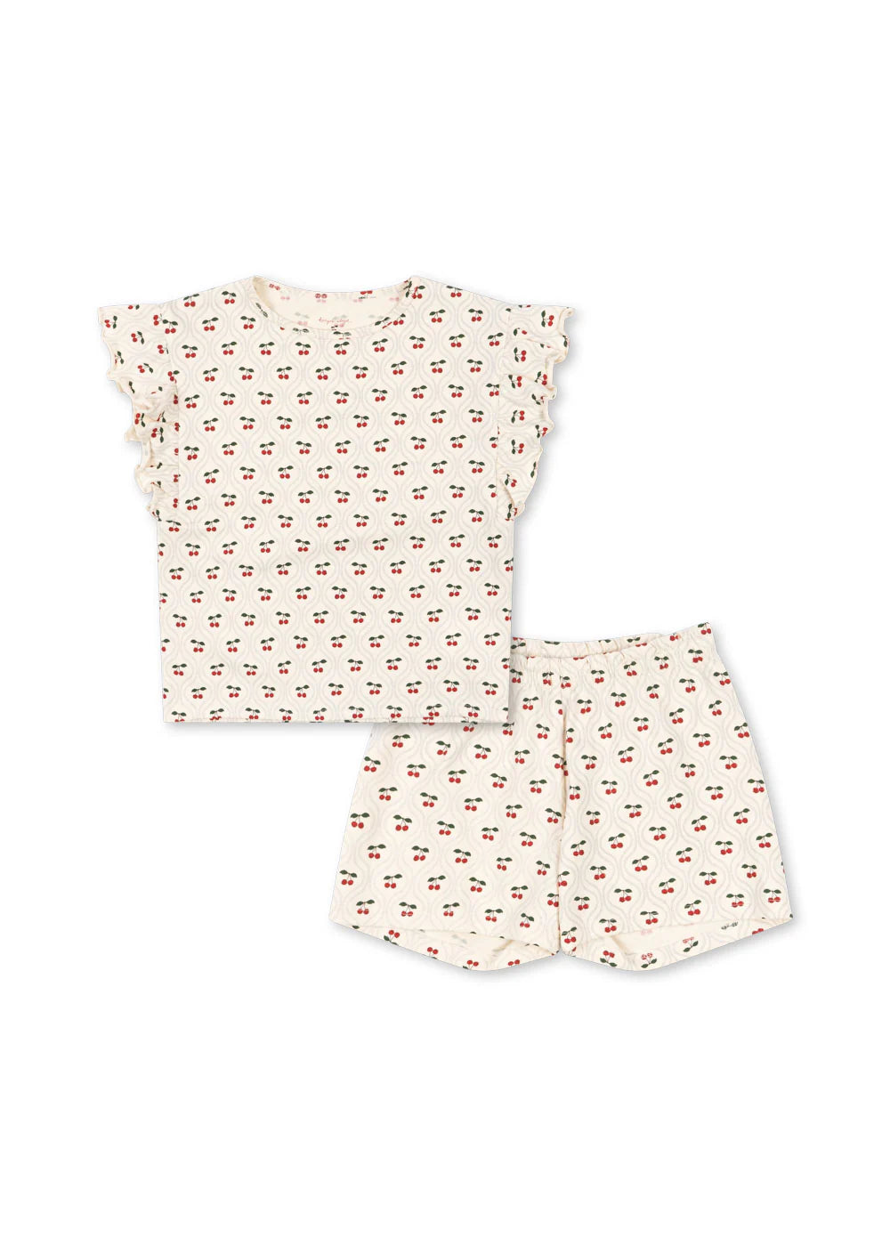 Zestaw lin frill - Cherry Motif