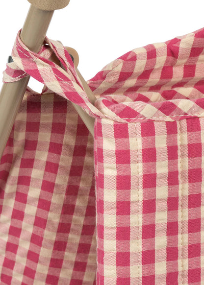 Wózek spacerówka dla lalek - Bubblegum Check