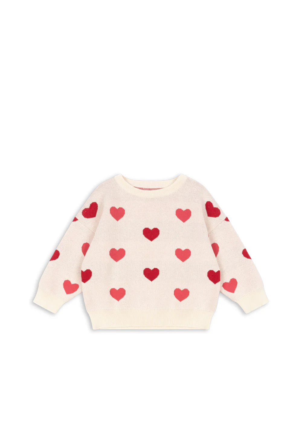Bluza dzianinowa Lapis - coeur coloré duo pink