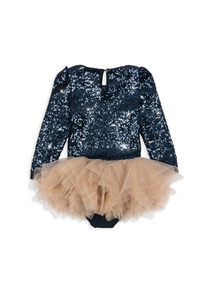 Sukienka Ballerina glitter - dark navy