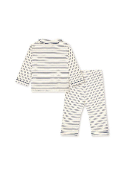 Piżama Pio set - Indigo butter stripe