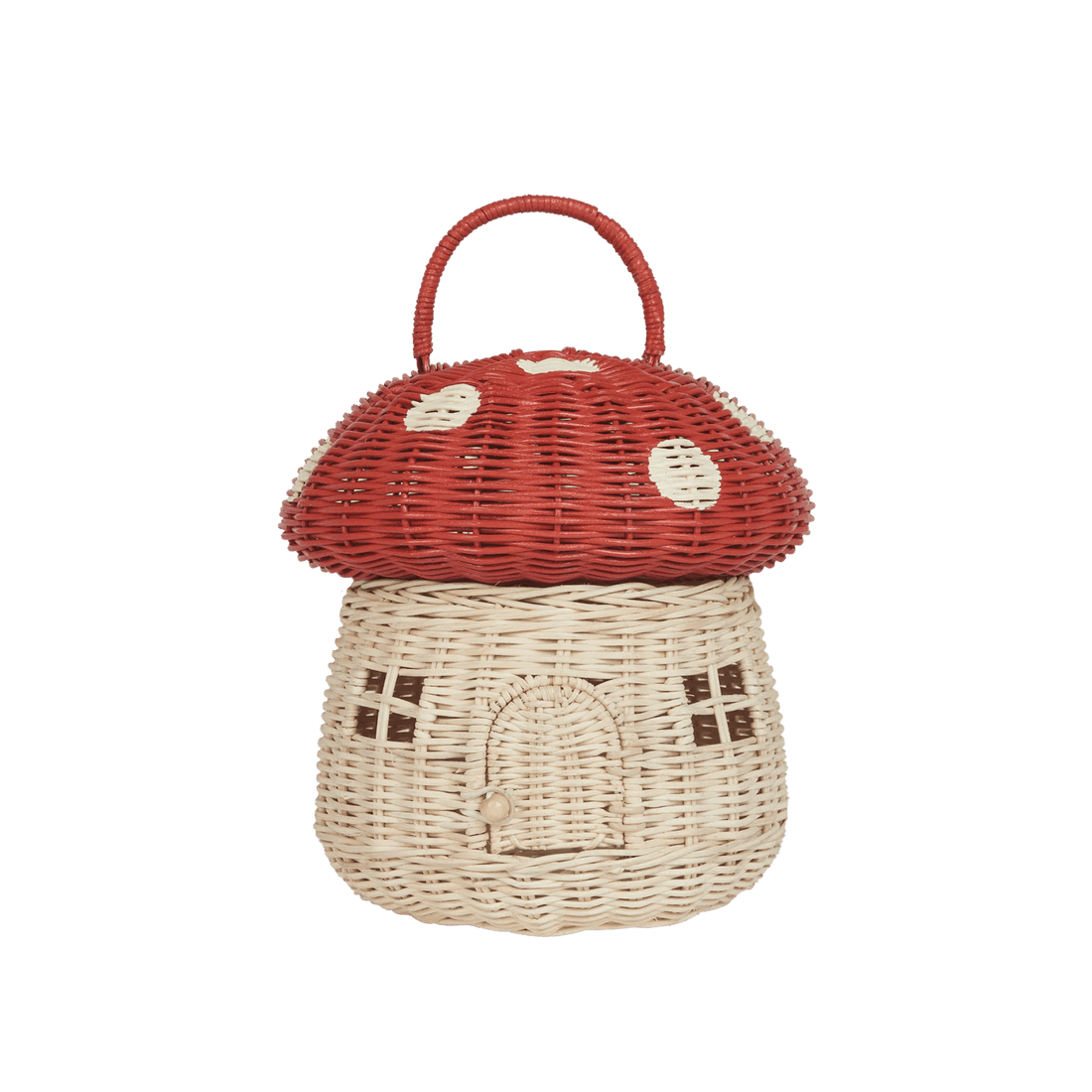 Rattanowy domek grzybek - Red - L’enfant