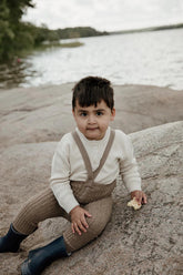 Rajstopy Granny Teddy - Oyster Grey - L’enfant