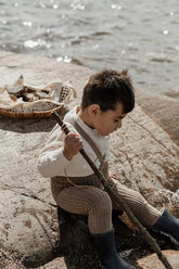 Rajstopy Granny Teddy - Oyster Grey - L’enfant