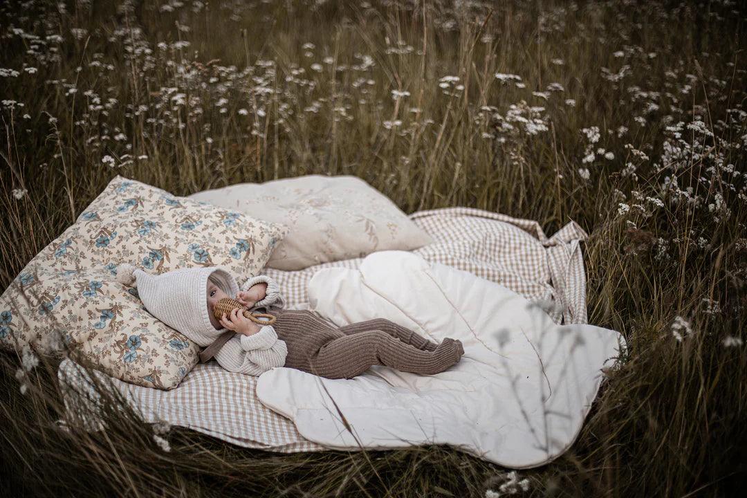 Rajstopy z bawełny organiczne Hippy - Cocoa Blend - L’enfant