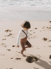 Legginsy z bawełny organicznej z szelkami - Granola - L’enfant