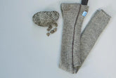 Legginsy z wełną merino z szelkami - Granite Gray - L’enfant