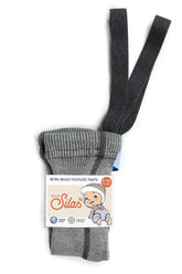 Legginsy z wełną merino z szelkami - Granite Gray - L’enfant