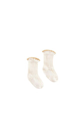 Skarpety Chatma - Cream Lurex - L’enfant