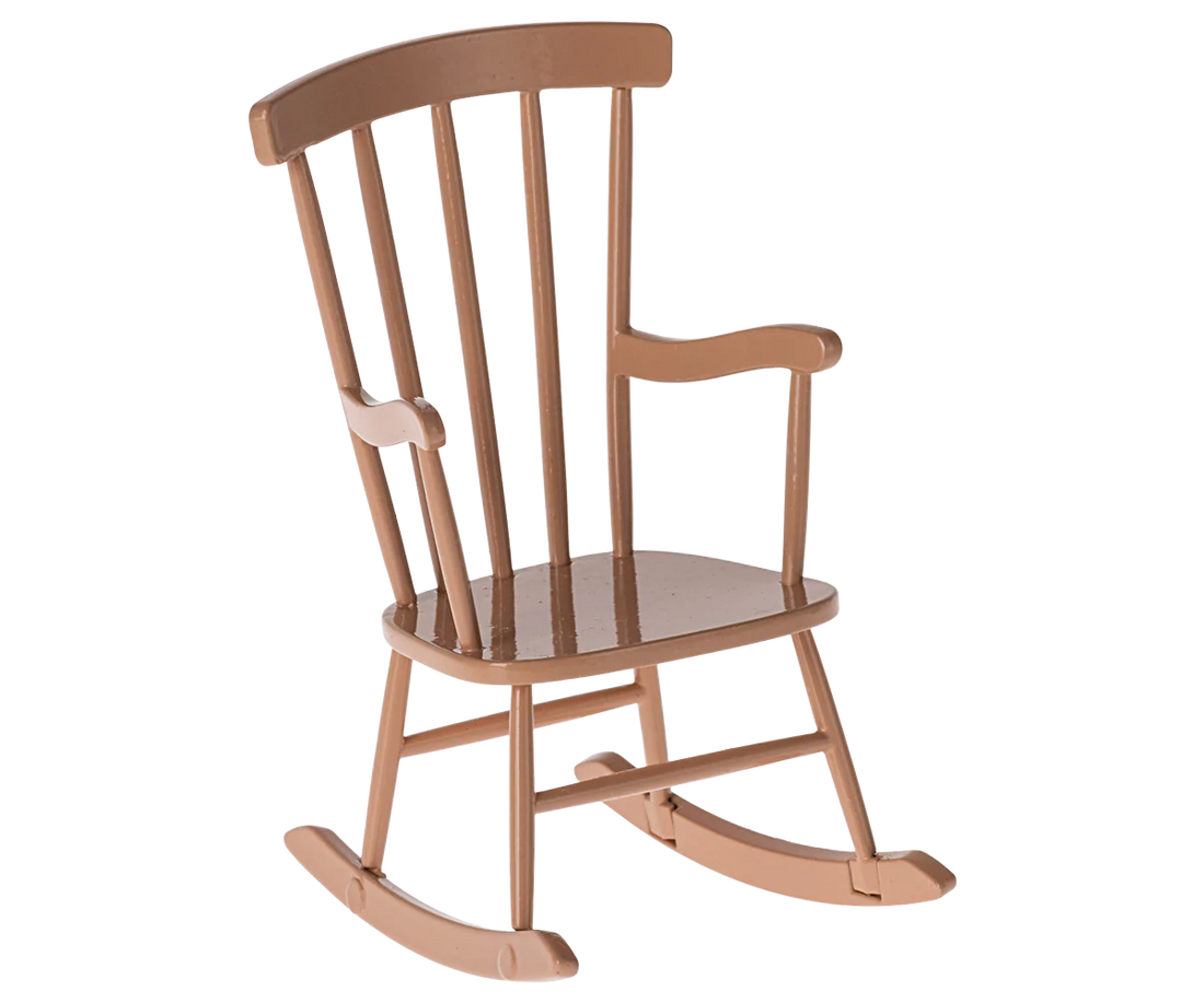 Akcesoria dla lalek - Rocking chair, Mouse - Dark powder