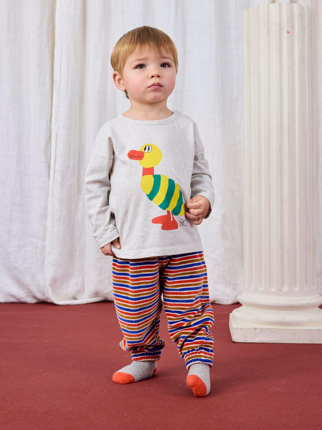 T-shirt niemowlęcy Striped Duck