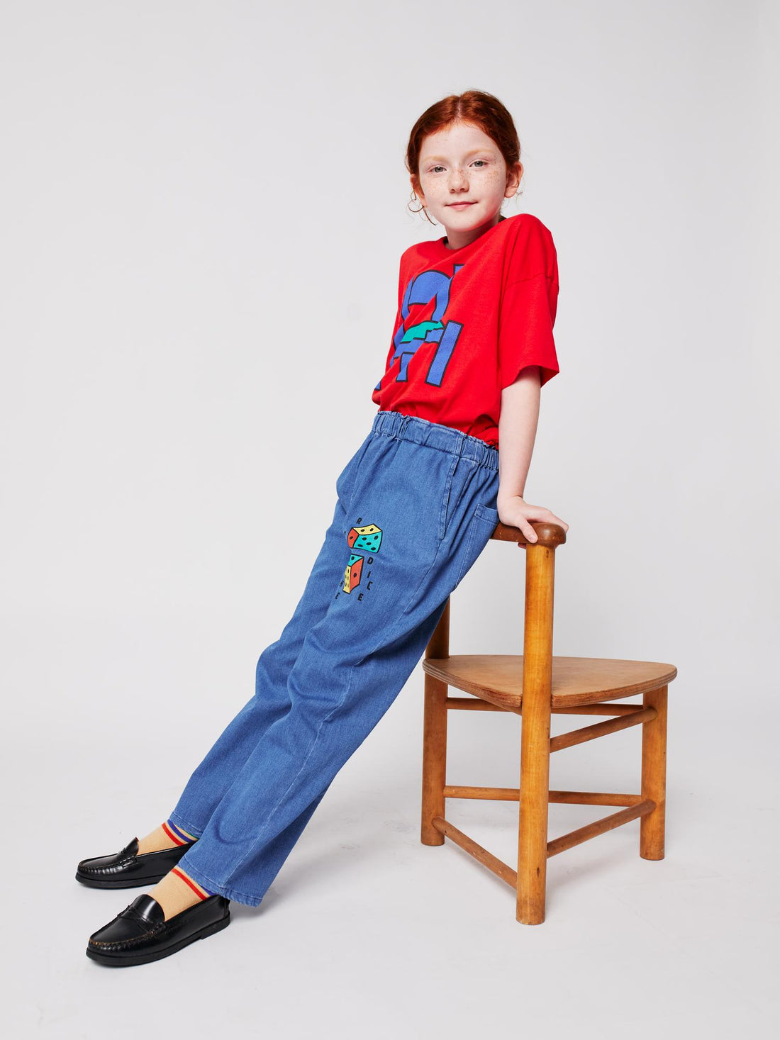 Spodnie Roll the dice light denim pants