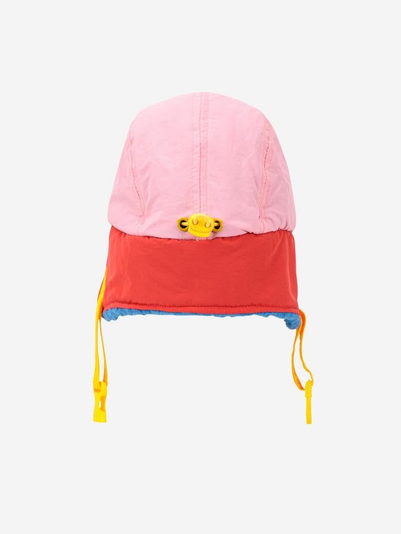 Czapka Color block różowa