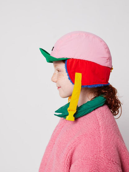 Czapka Color block różowa