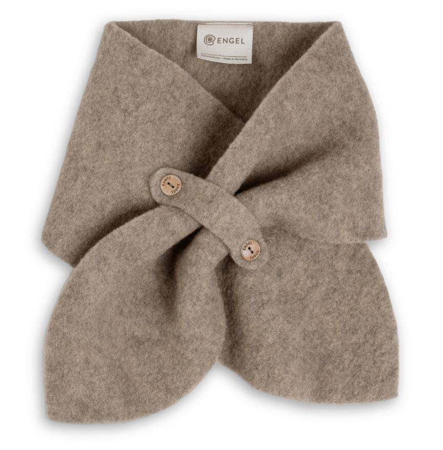 Szalik z wełny merino - Walnut