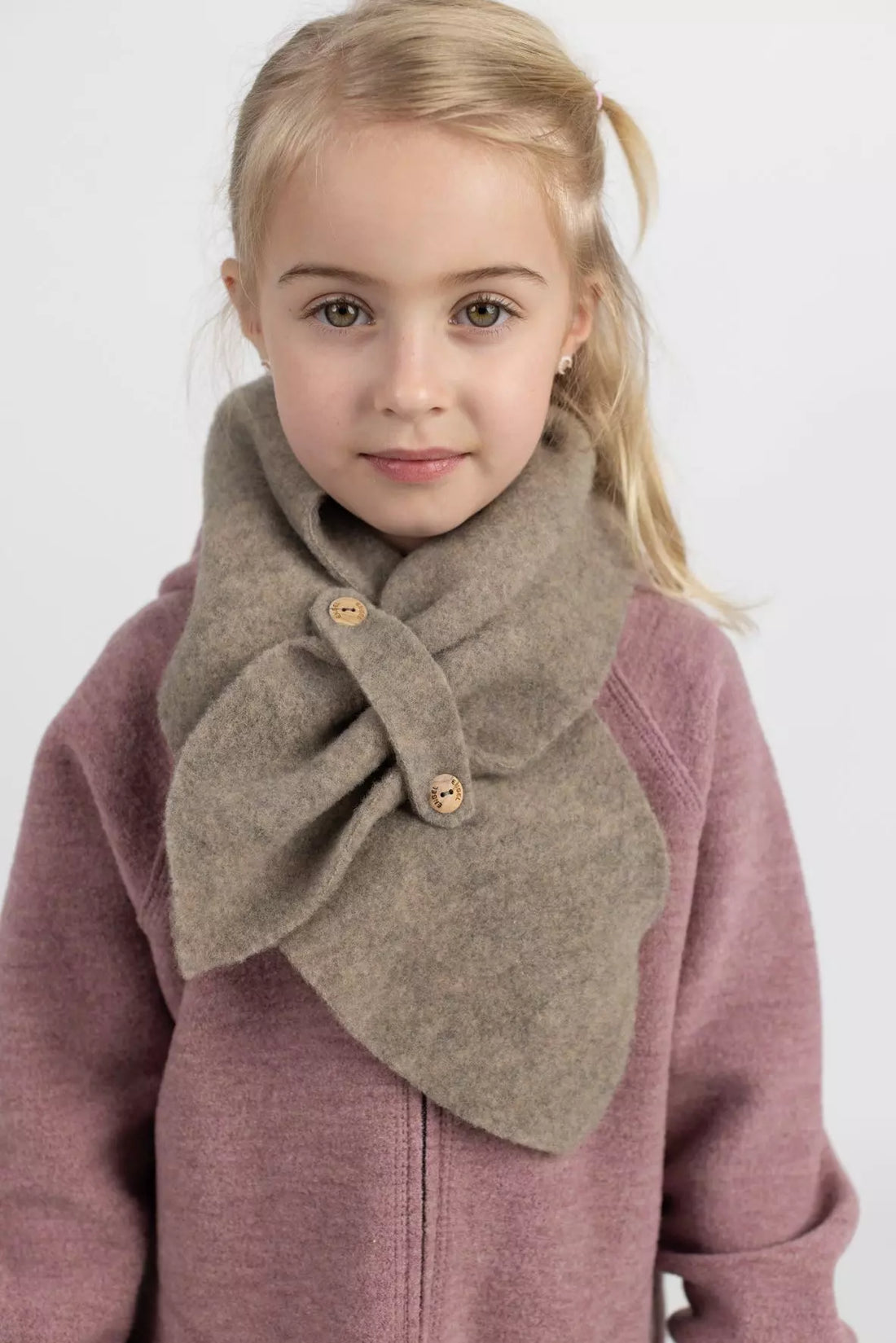 Szalik z wełny merino - Walnut