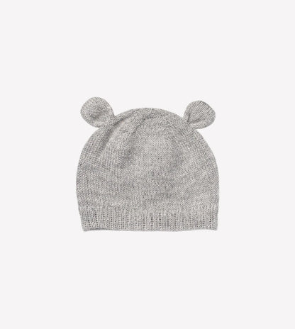 Czapeczka dzianinowa miś - Grey