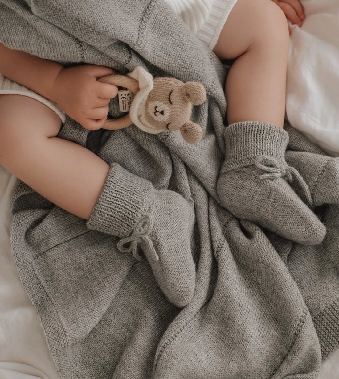 Buciki dzianinowe - Grey
