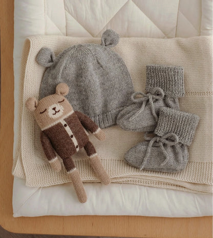 Buciki dzianinowe - Grey