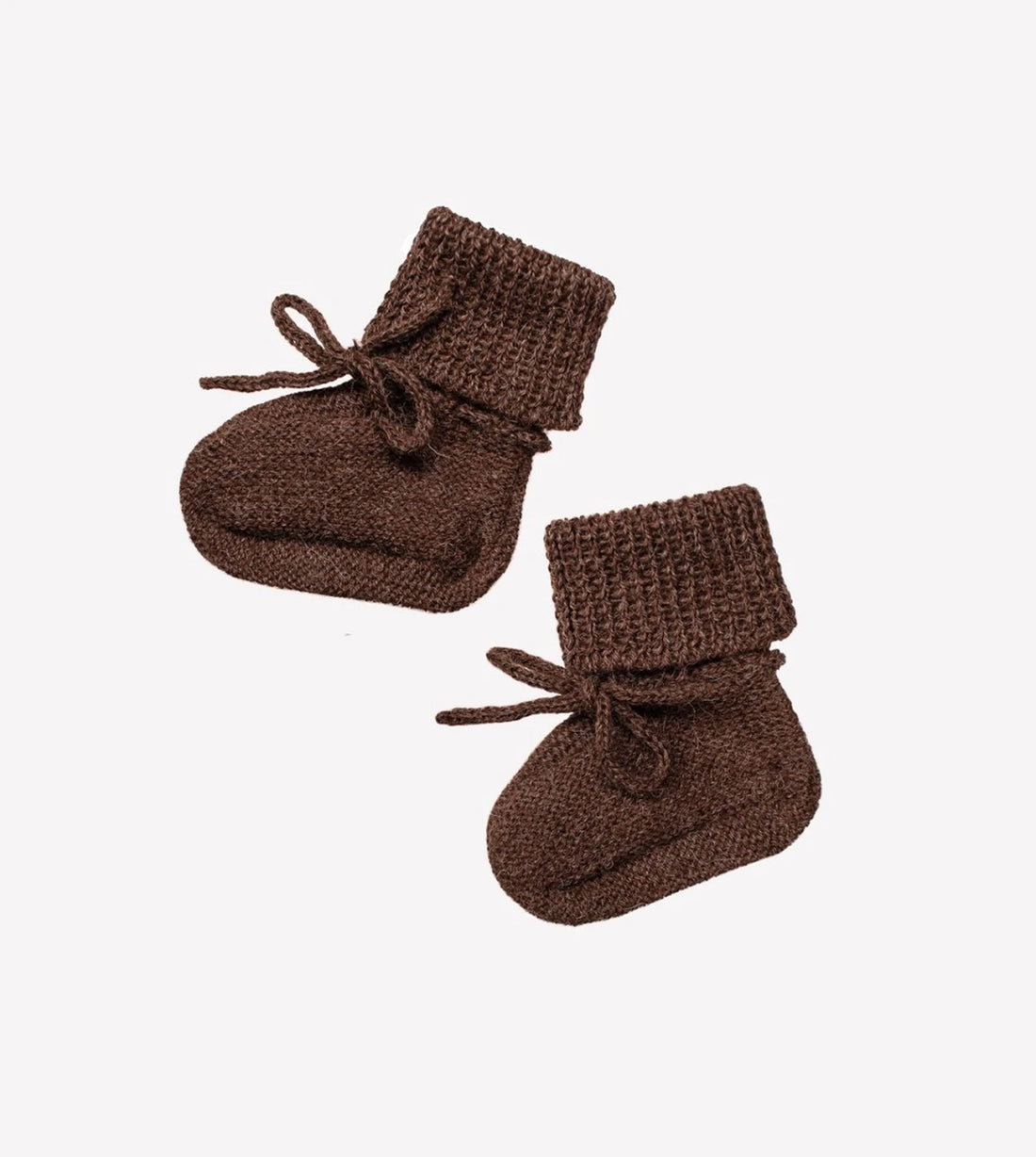 Buciki dzianinowe - Dark mocha
