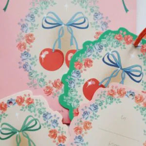 Etykiety prezentowe - Big cherry