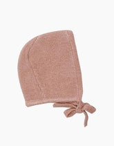 Bonetka dla lalek Élie beguin in tea pink knit - L’enfant
