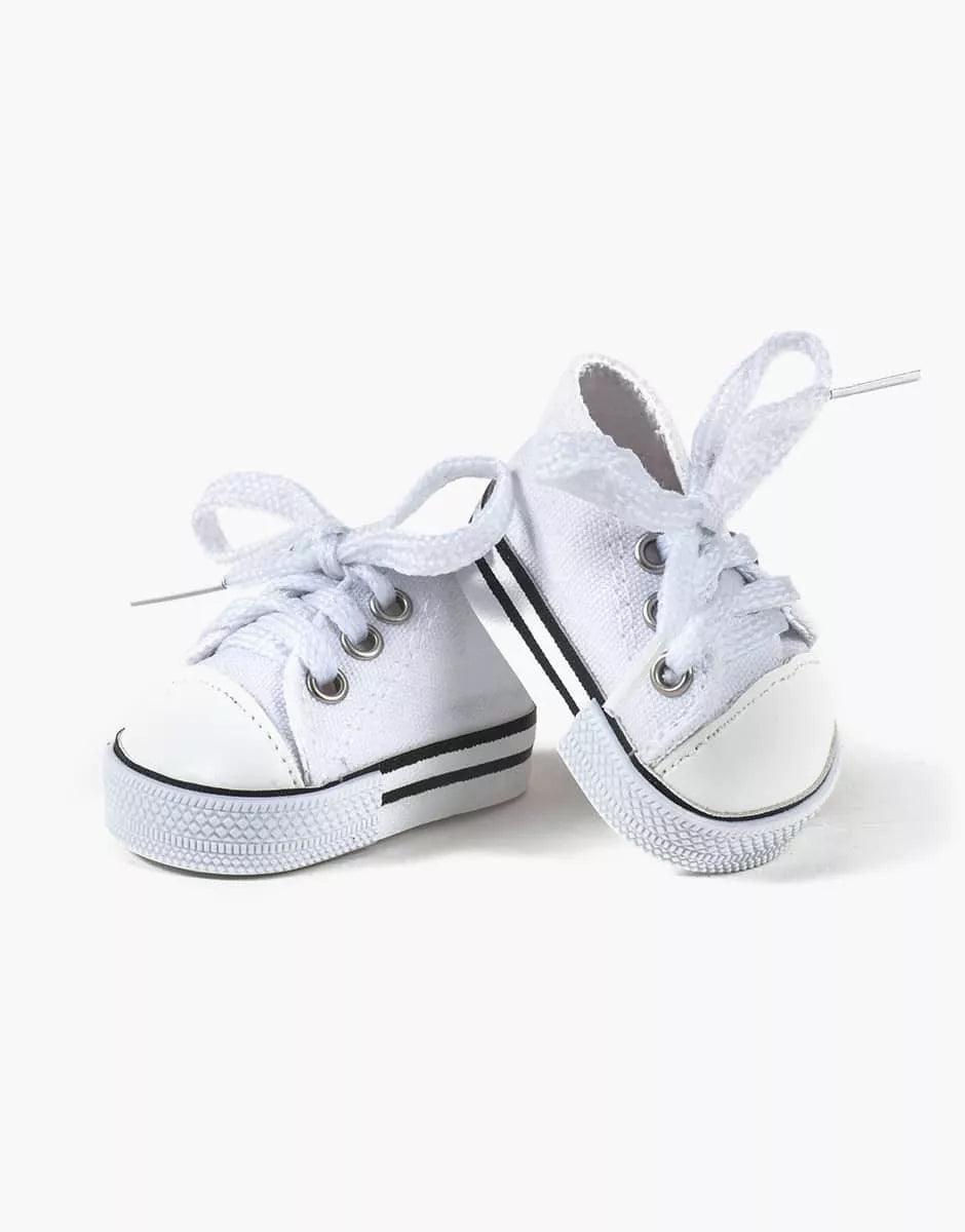 Buty dla lalki Komvers white sneakers - L’enfant