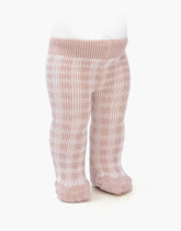 Rajstopy dla lalek Old pink plaid tights - L’enfant