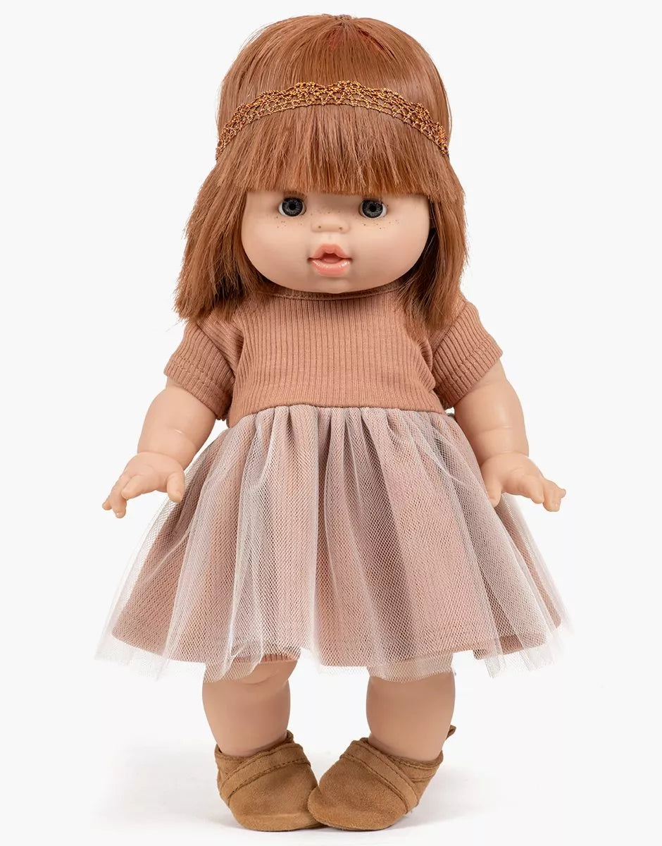 Sukienka dla lalek Gordis - Rosana - Brown Sugar