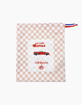 Kombinezon dla lalek Minikane X Delage – Sophia pink and white checkered jumpsuit - L’enfant