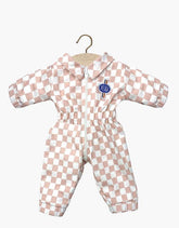 Kombinezon dla lalek Minikane X Delage – Sophia pink and white checkered jumpsuit - L’enfant