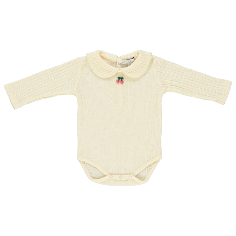 Body Bebe Collar - Cherry Pointelle