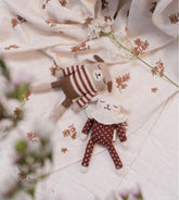 Przytulanka z alpaki - piesek sienna striped sweater - L’enfant