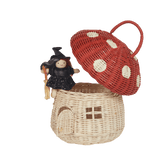 Rattanowy domek grzybek - Red - L’enfant
