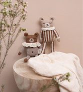 Przytulanka z alpaki - miś nut striped jumpsuit - L’enfant
