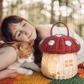 Rattanowy domek grzybek - Red - L’enfant